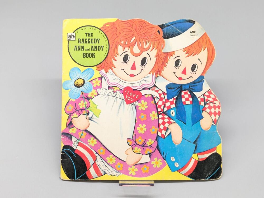 A Golden Shape Book 1981 Vintage The Raggedy Ann & Andy Book Paperback